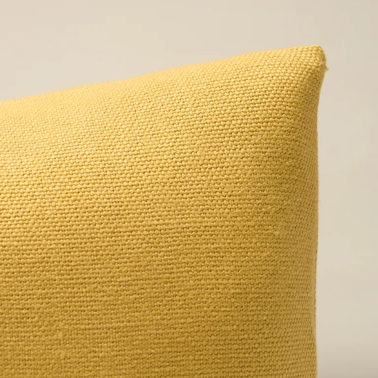 Schumacher Franc Linen Pillow in Ochre