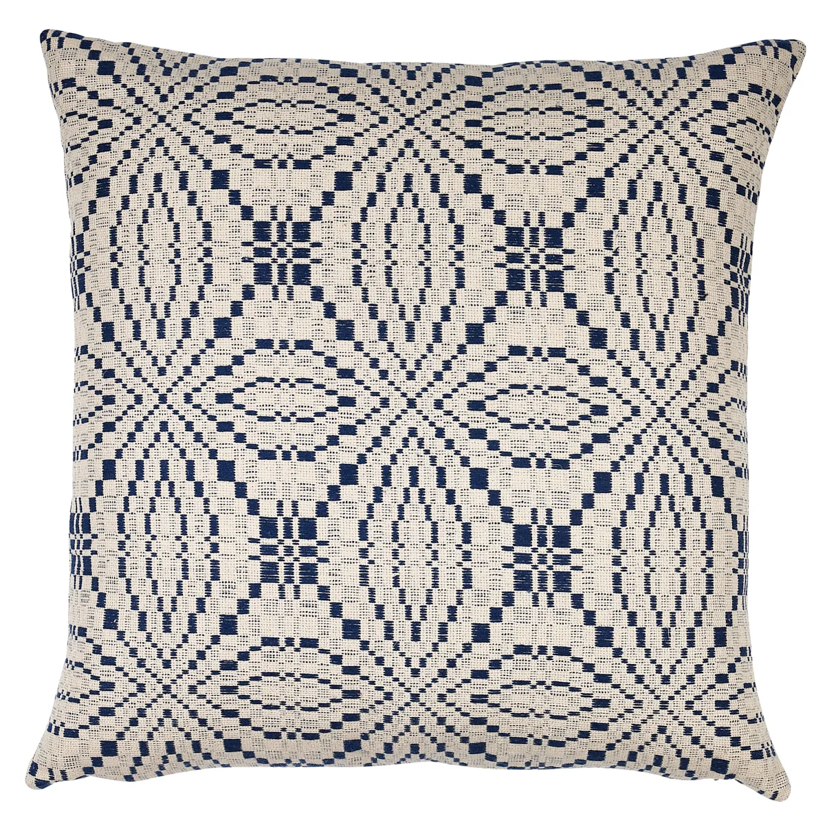 Schumacher Francestown Coverlet Pillow in Navy (SO8291105)
