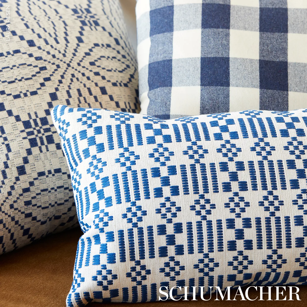 SO8291105 | Francestown Coverlet Pillow - Navy Schumacher Francestown Coverlet Pillow in Navy (SO8291105)