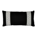 SO7673218 | Freeform Tape Pillow - Black Schumacher Freeform Tape Pillow in Black (SO7673218)