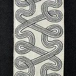 SO7673218 | Freeform Tape Pillow - Black Schumacher Freeform Tape Pillow in Black (SO7673218)