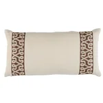 SO7673618 | Freeform Tape Pillow - Chocolate Schumacher Freeform Tape Pillow in Chocolate (SO7673618)