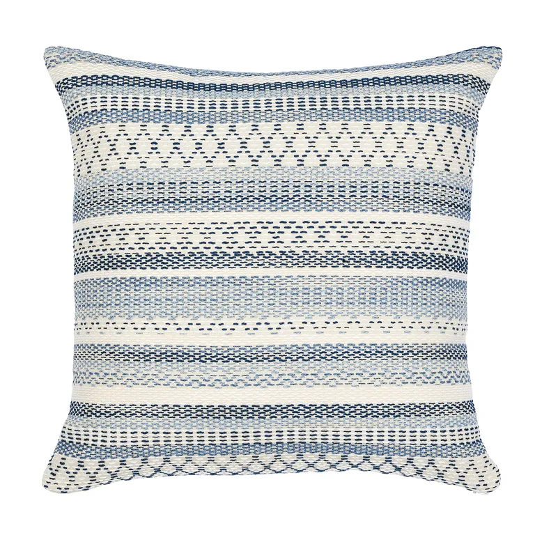 Schumacher Fremont I/O Pillow in Blue