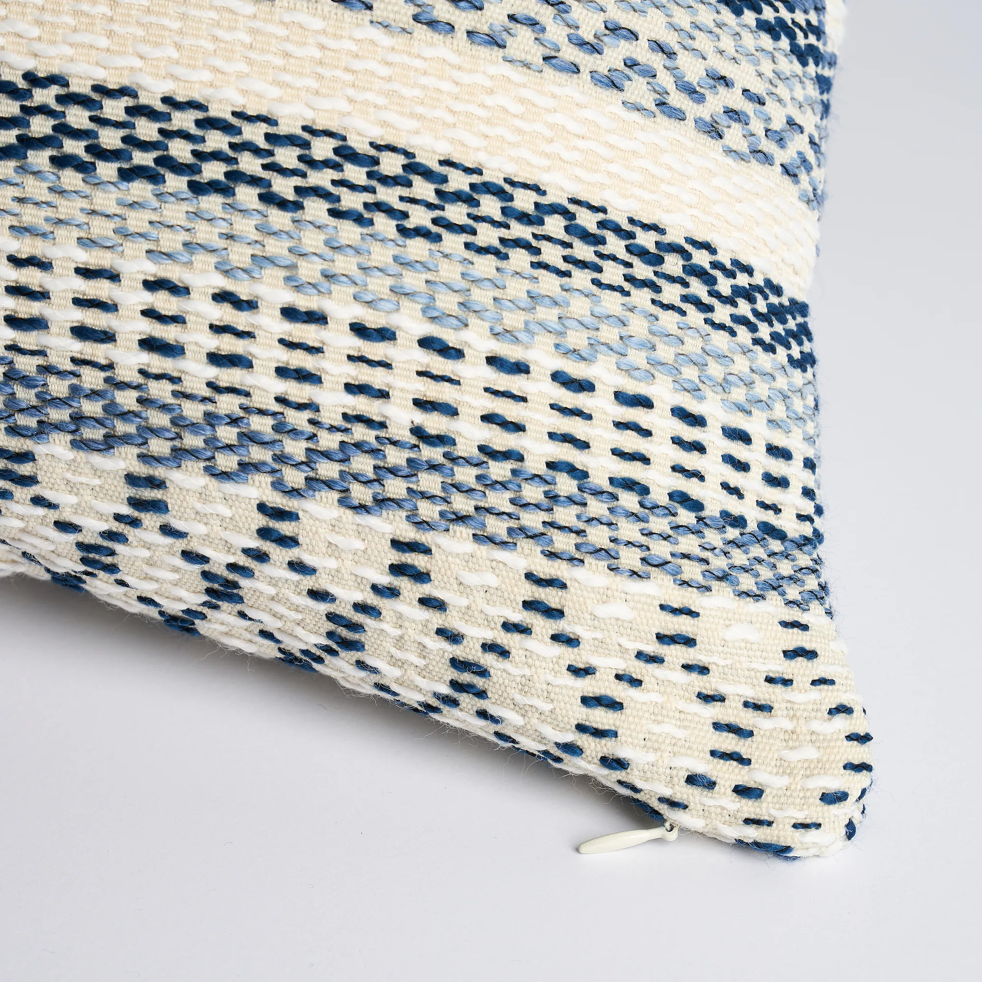 Schumacher Fremont I/O Pillow in Blue