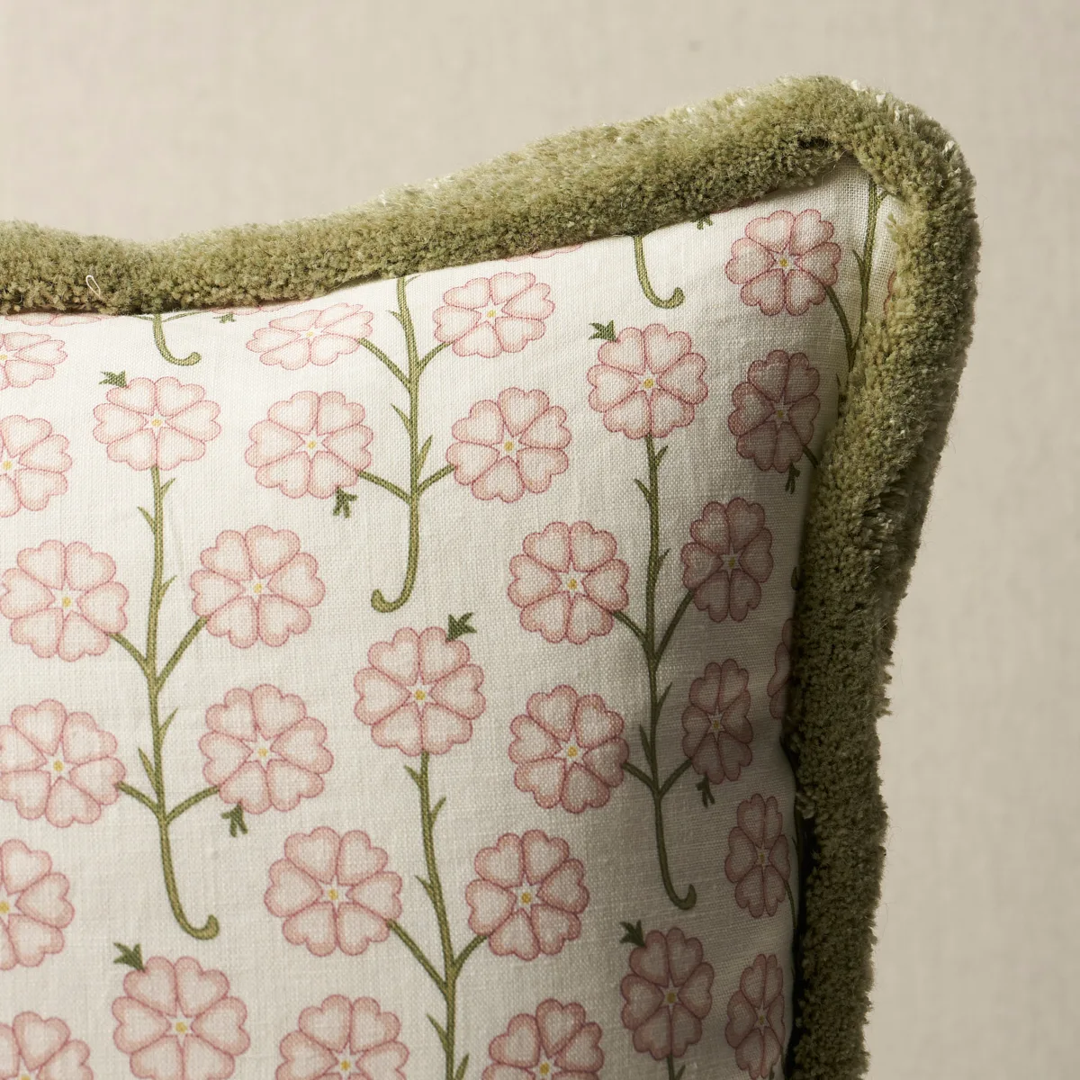 Schumacher Gardenia Pillow in Rose (SO18140103)