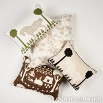 SO18089106 | Georgia Wildflowers Pillow - Neutral Schumacher Georgia Wildflowers Pillow in Neutral (SO18089106)