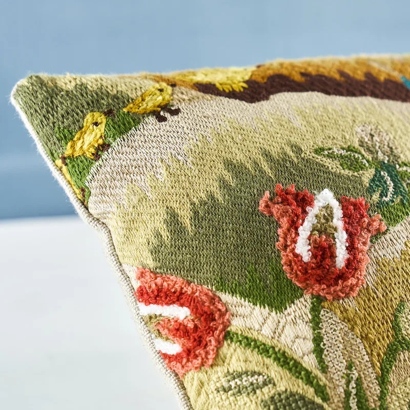 SO72450211 | Gerry Embroidery Pillow B - Document Schumacher Gerry Embroidery Pillow B in Document (SO72450211)
