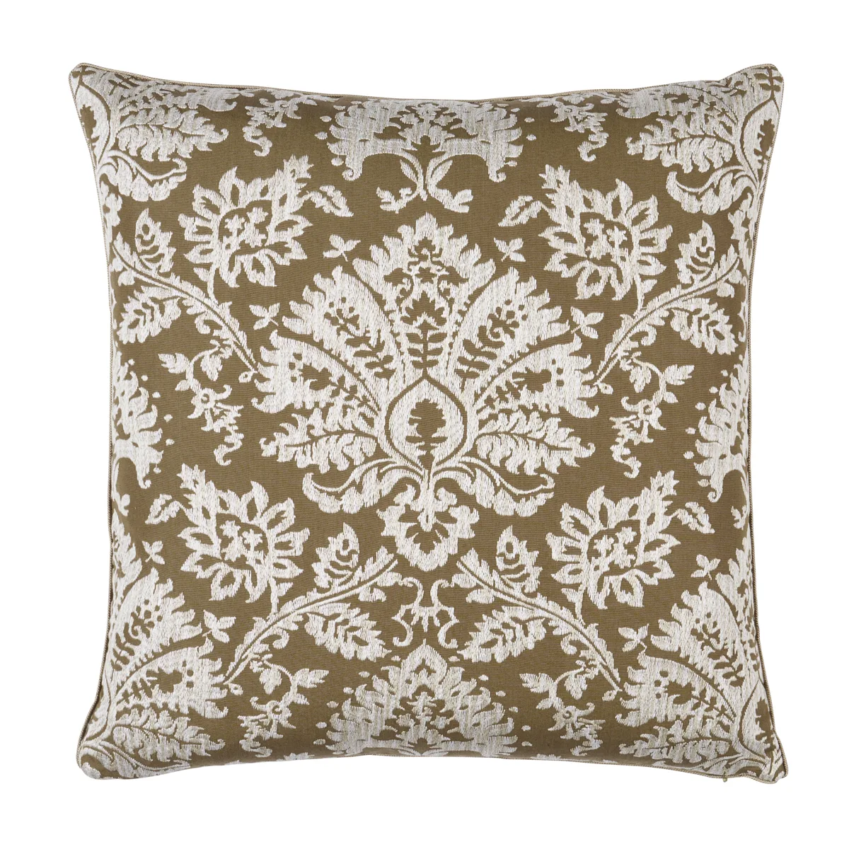 Schumacher Gianna Embroidery Pillow in Caramel (SO8616204)
