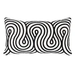 SO7934131 | Giraldi Embroidery Pillow - Black Schumacher Giraldi Embroidery Pillow in Black (SO7934131)
