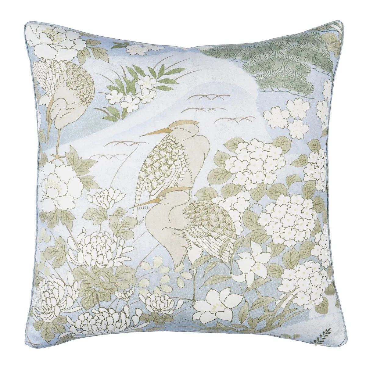 Schumacher Golden Hills Pillow in Sky (SO18287004)