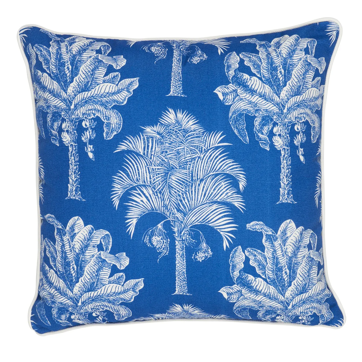 Schumacher Grand Palms I/O Pillow in Navy (SO18096106)