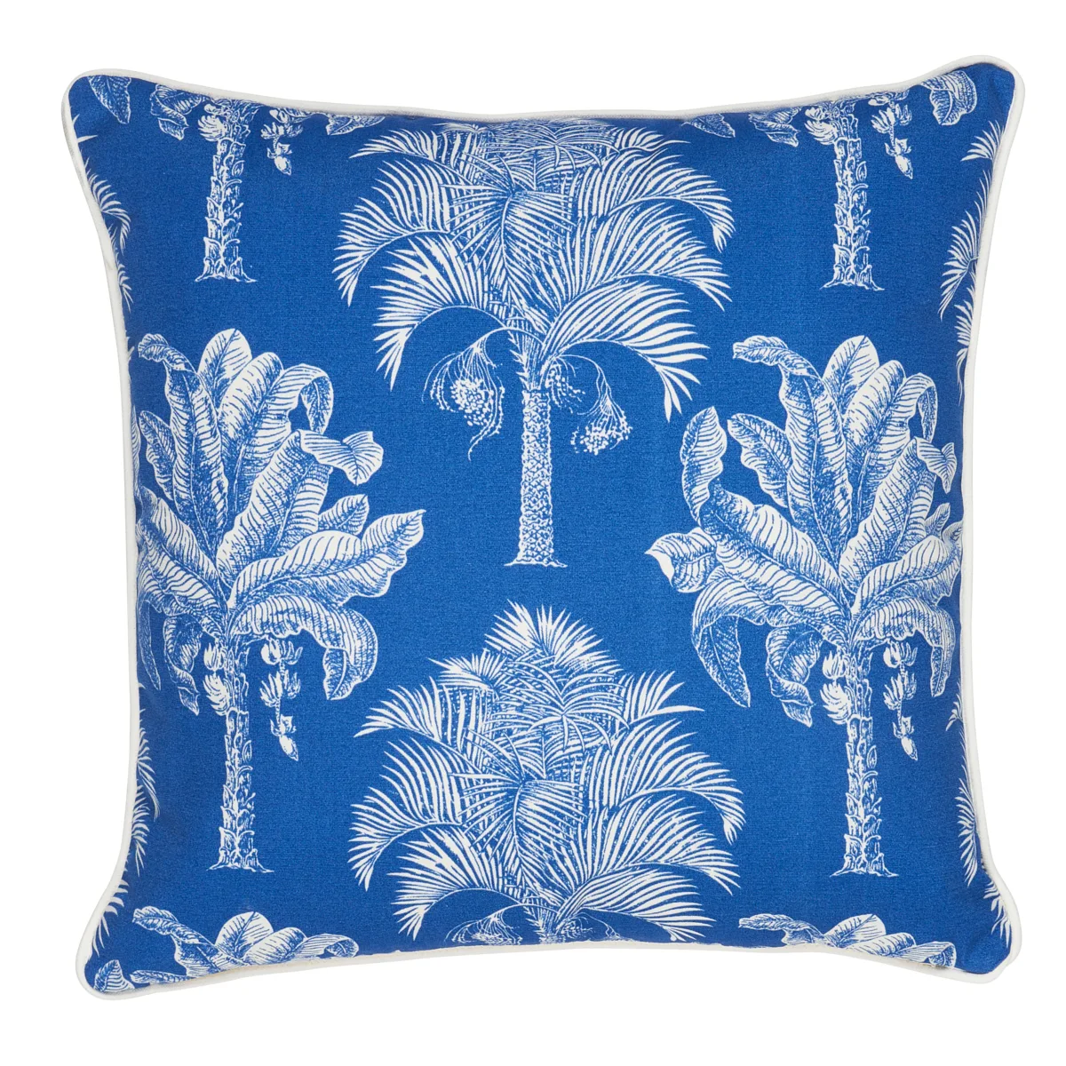 Schumacher Grand Palms I/O Pillow in Navy (SO18096106)