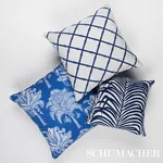 SO18096106 | Grand Palms I/O Pillow - Navy Schumacher Grand Palms I/O Pillow in Navy (SO18096106)