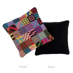 SO0002703 | Graphic Blocks Needlepoint Pillow - Multi Schumacher Graphic Blocks Needlepoint Pillow in Multi (SO0002703)