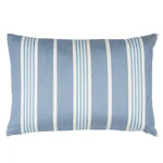 SO8230115 | Hampton Stripe I/O Pillow - Pool Schumacher Hampton Stripe I/O Pillow in Pool (SO8230115)