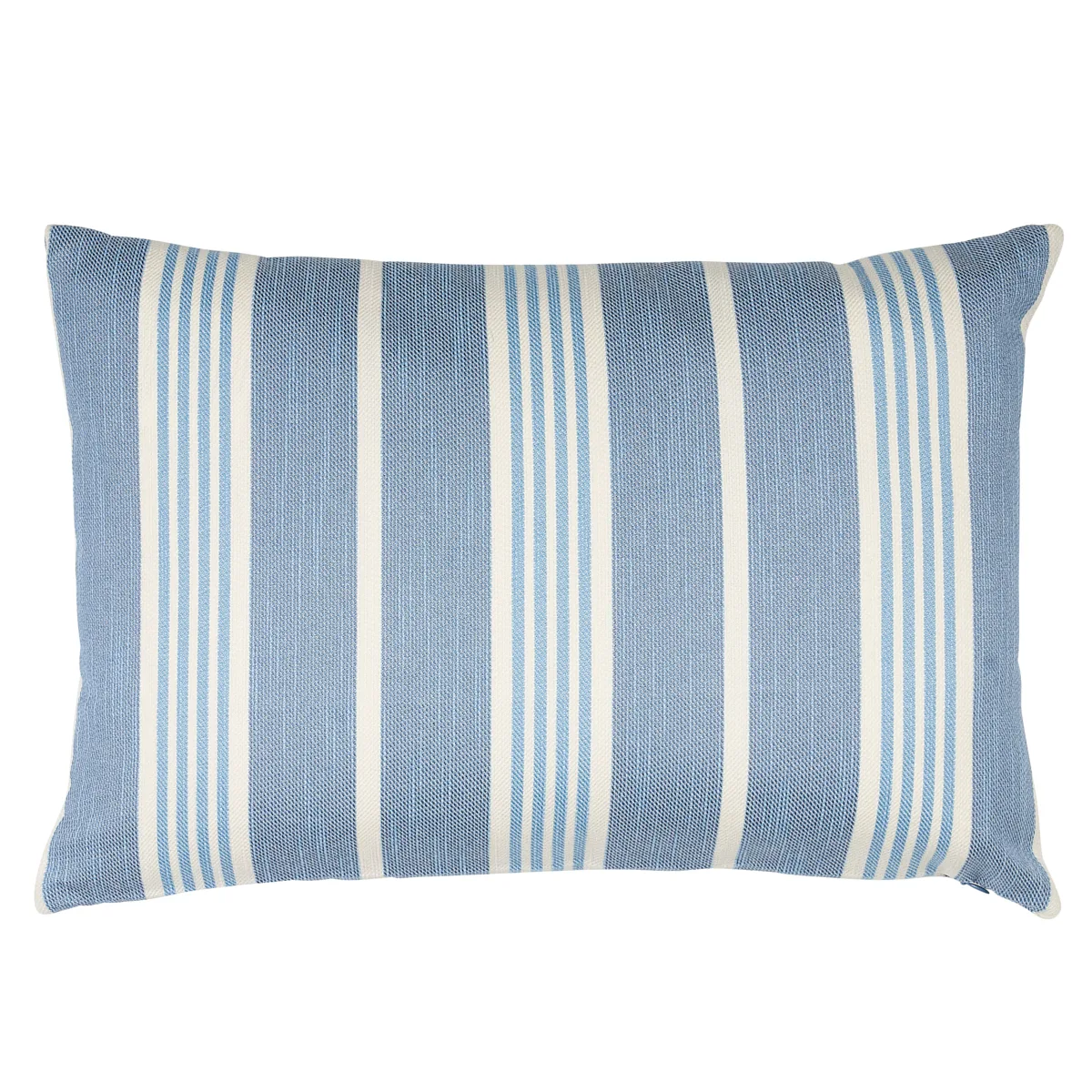 Schumacher Hampton Stripe I/O Pillow in Pool (SO8230115)
