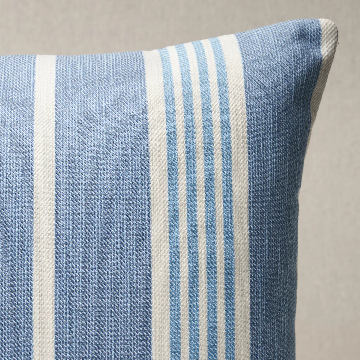Schumacher Hampton Stripe I/O Pillow in Pool (SO8230115)