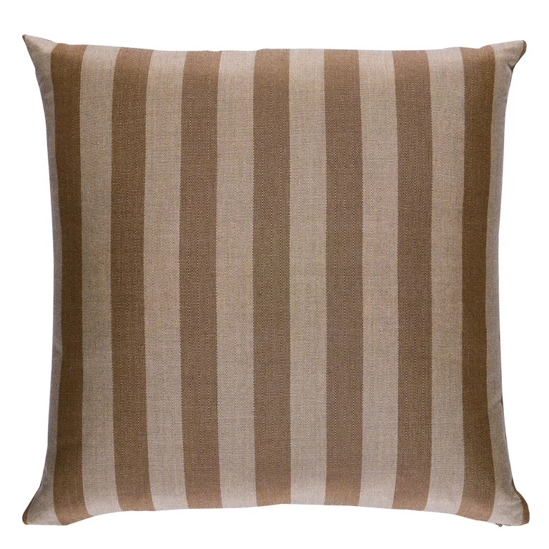 Schumacher Hanson I/O Stripe Pillow in Flax