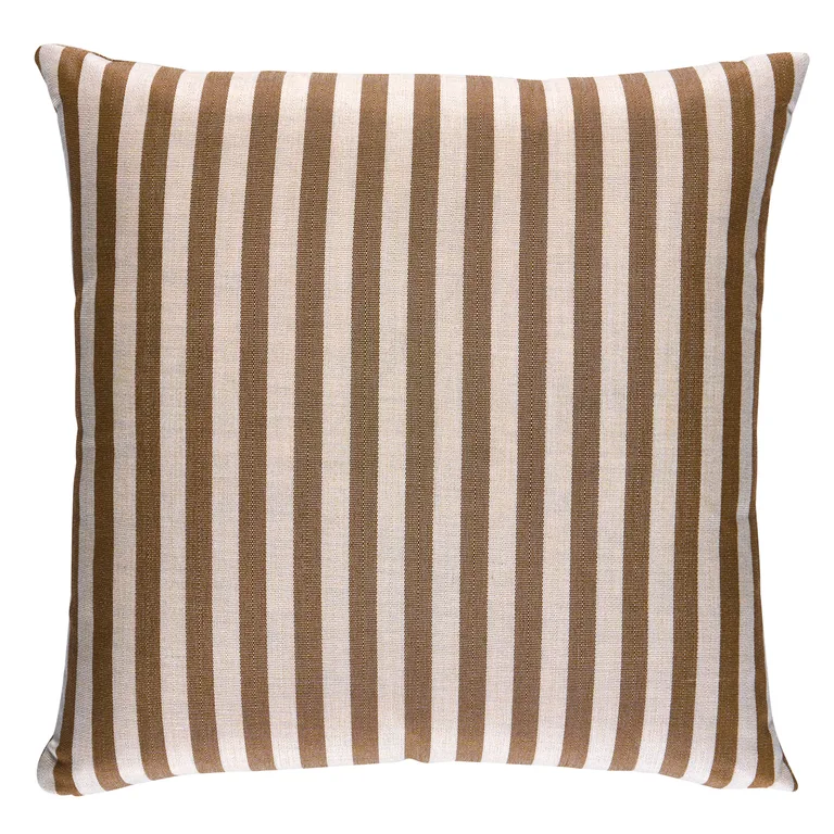 Schumacher Hanson I/O Stripe Pillow in Flax