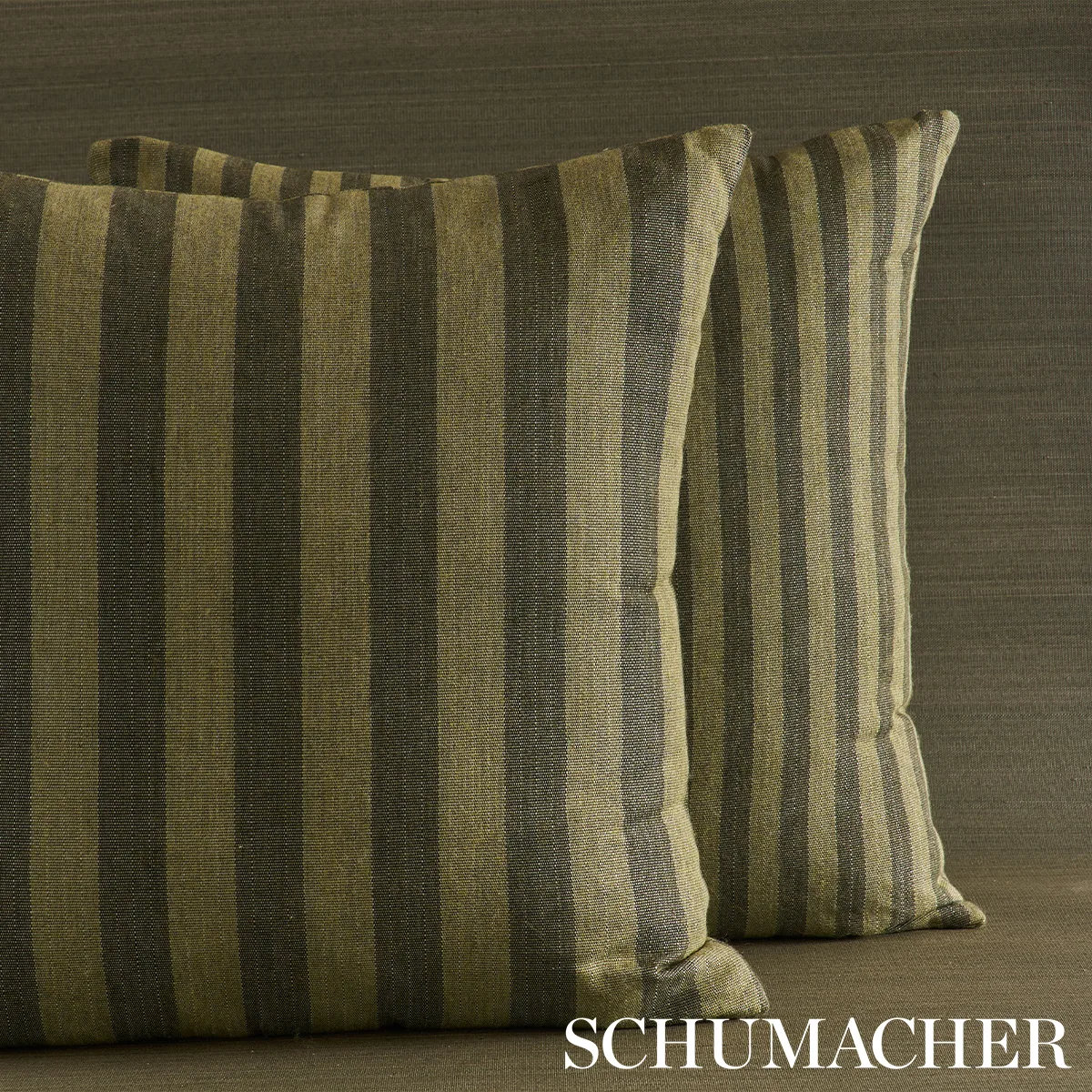 Hanson I/O Stripe Pillow - Green Schumacher Hanson I/O Stripe Pillow in Green