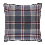Harris Merino Plaid Pillow - Americana Schumacher Harris Merino Plaid Pillow in Americana