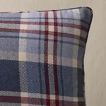 Harris Merino Plaid Pillow - Americana Schumacher Harris Merino Plaid Pillow in Americana