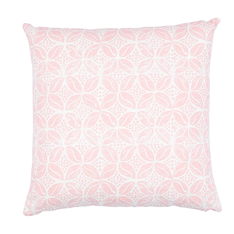Schumacher Hearts + Coffee Bean Pillow in Pink