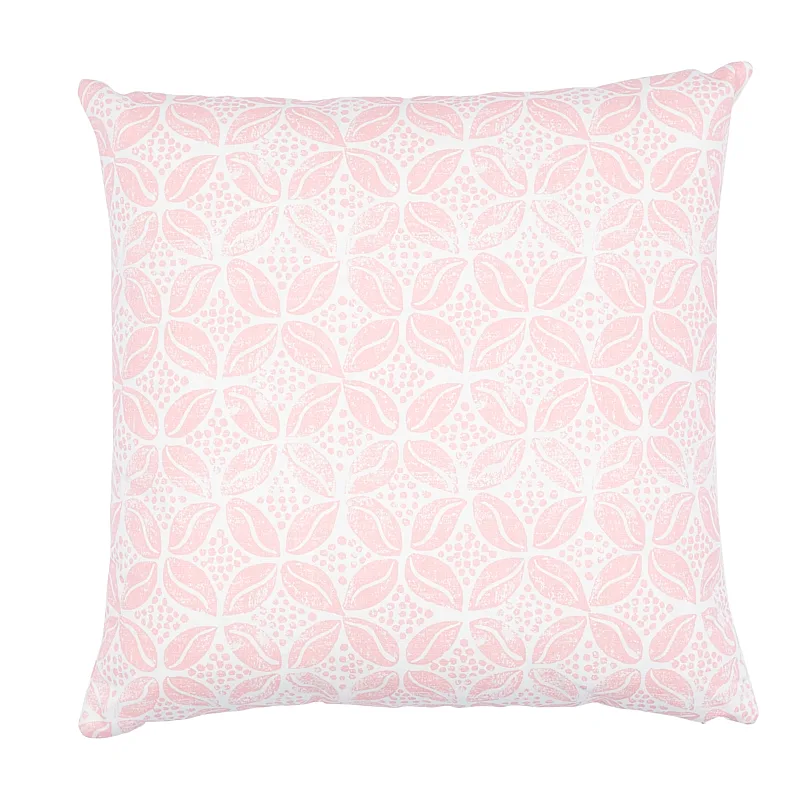 Schumacher Hearts + Coffee Bean Pillow in Pink