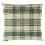 Schumacher Heidi Plaid Pillow in Leaf