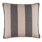 Hemlock Stripe Pillow - Graphite Schumacher Hemlock Stripe Pillow in Graphite