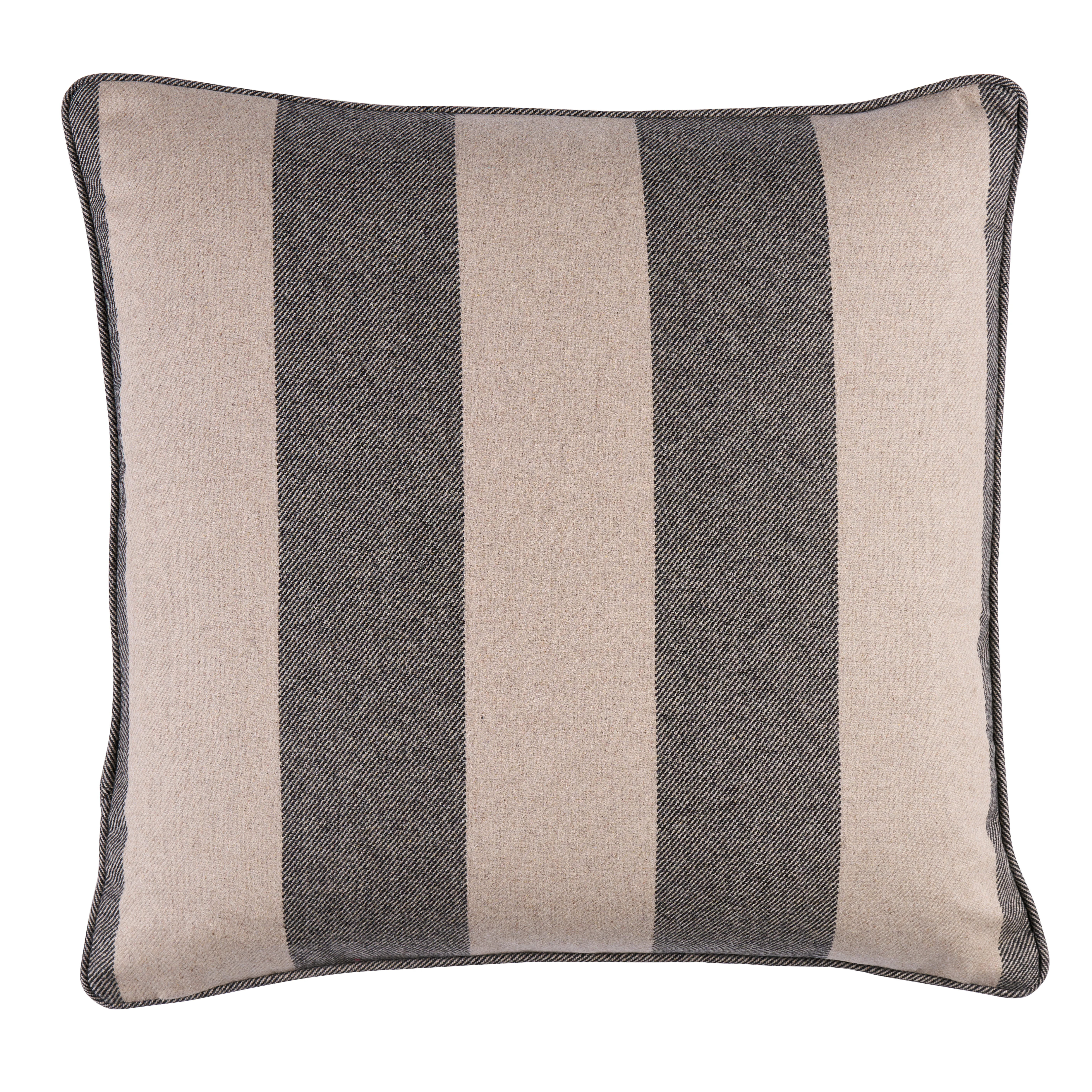 Schumacher Hemlock Stripe Pillow in Graphite