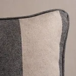 Hemlock Stripe Pillow - Graphite Schumacher Hemlock Stripe Pillow in Graphite