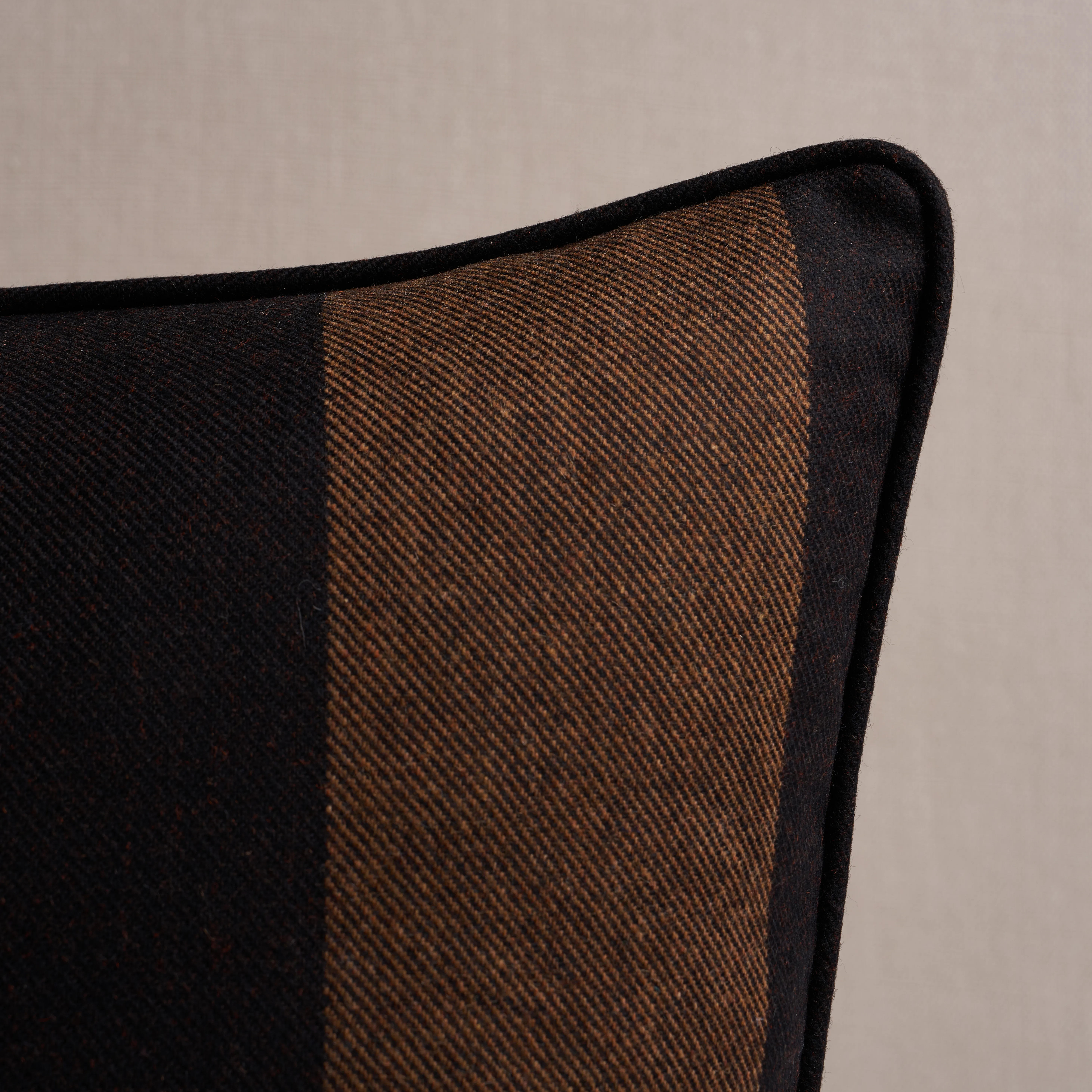 Schumacher Hemlock Stripe Pillow in Java