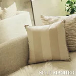 Hemlock Stripe Pillow - Natural Schumacher Hemlock Stripe Pillow in Natural