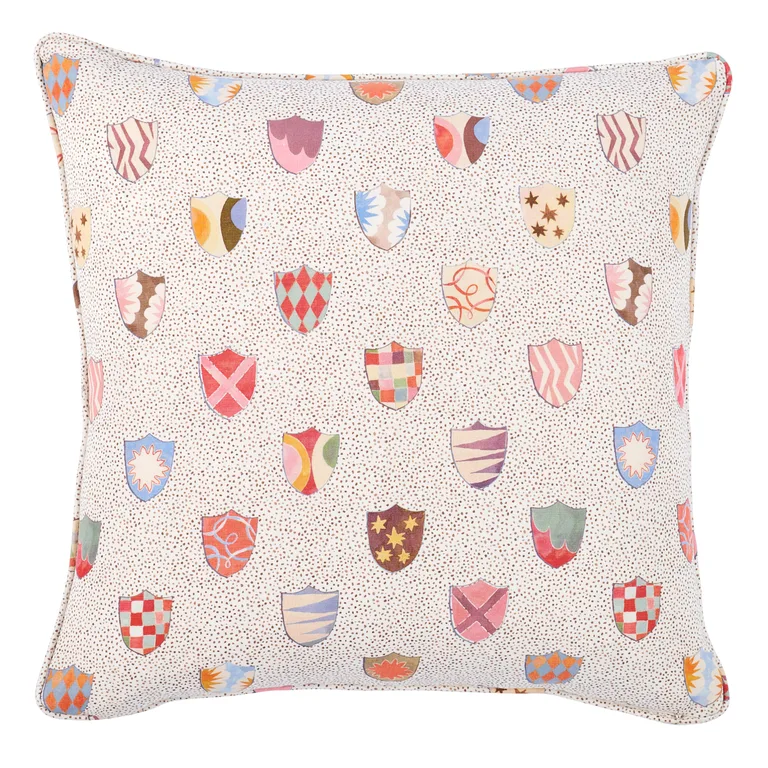 Schumacher Heraldic Pillow in Spezzatura (SO18016005)