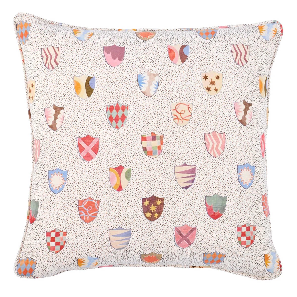 Schumacher Heraldic Pillow in Spezzatura (SO18016005)