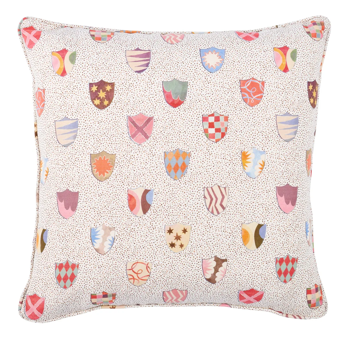 Schumacher Heraldic Pillow in Spezzatura (SO18016005)
