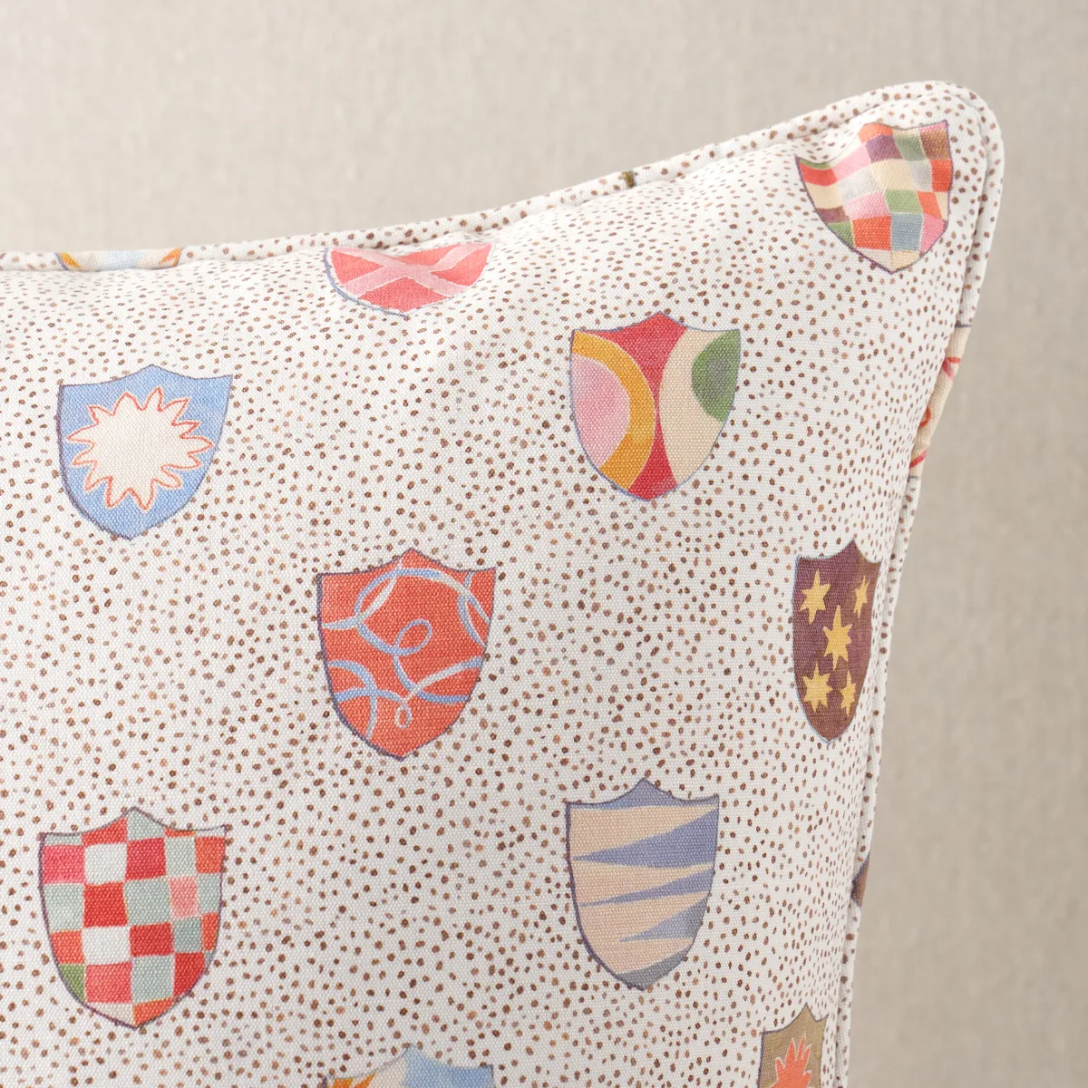 Schumacher Heraldic Pillow in Spezzatura (SO18016005)