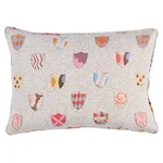 SO18016012 | Heraldic Pillow - Sprezzatura Schumacher Heraldic Pillow in Sprezzatura (SO18016012)
