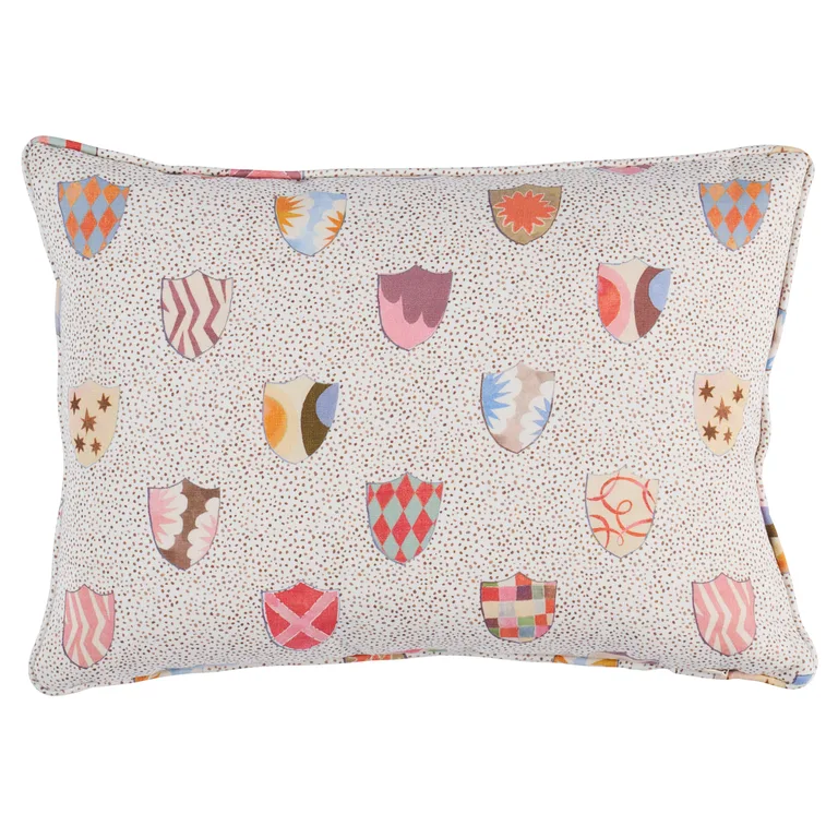 Schumacher Heraldic Pillow in Sprezzatura (SO18016012)