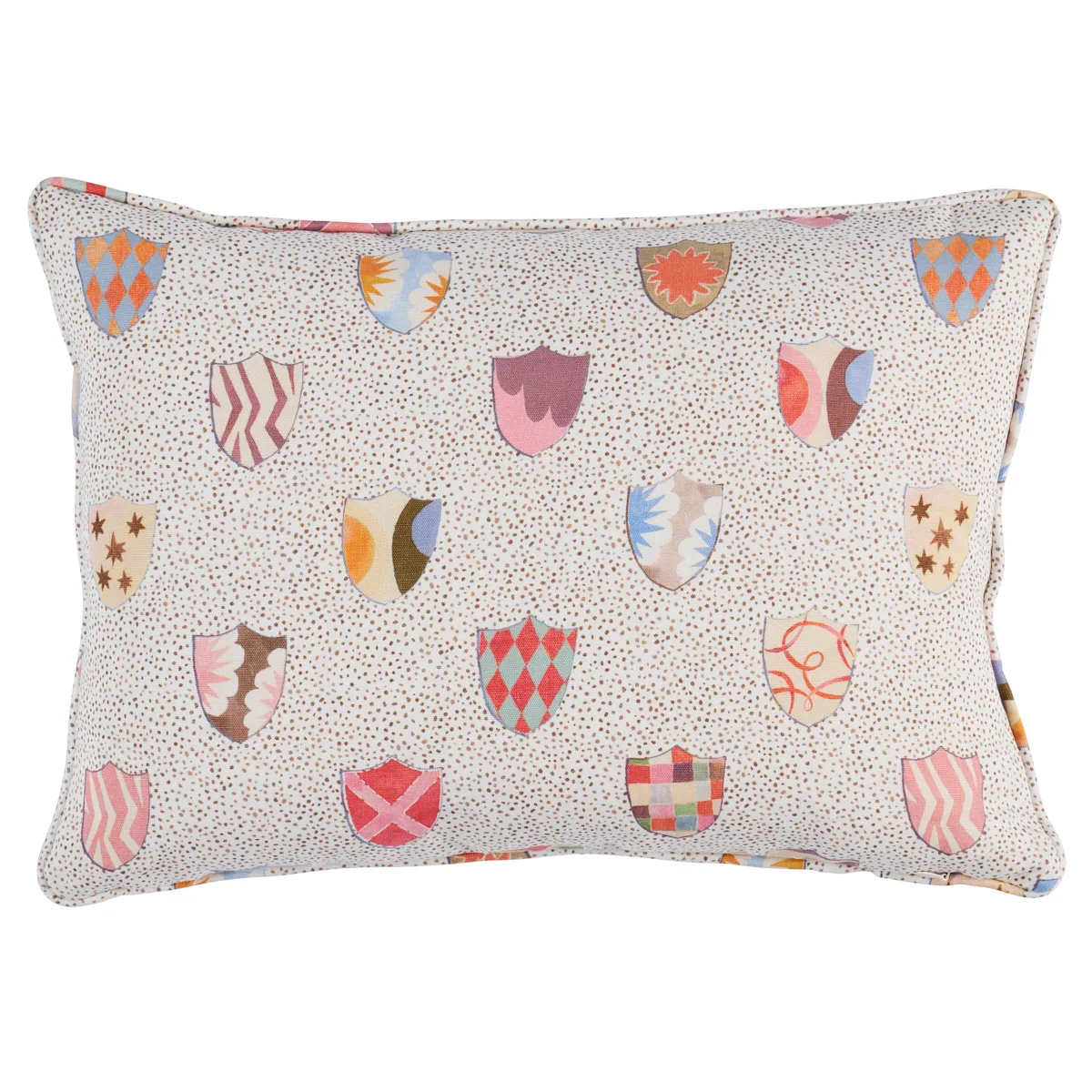 Schumacher Heraldic Pillow in Sprezzatura (SO18016012)