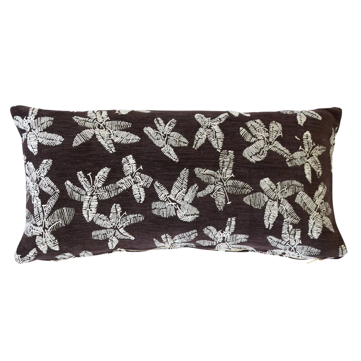 Schumacher Hibiscus Pillow in Plum (SO0002118)