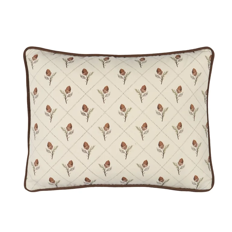 Schumacher Holden Hand Print Pillow in Cream (SO18267012)