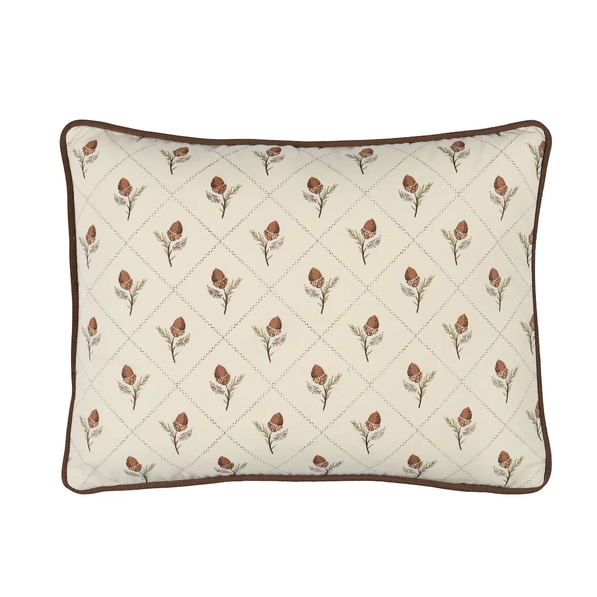 Schumacher Holden Hand Print Pillow in Cream (SO18267012)