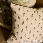SO18267004 | Holden Hand Print Pillow - Flax Schumacher Holden Hand Print Pillow in Flax (SO18267004)