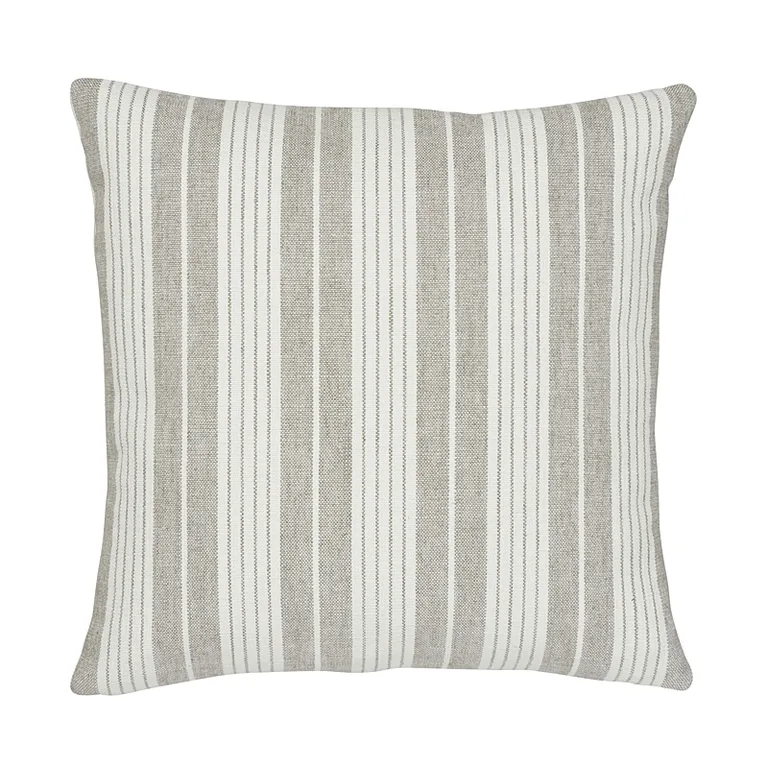 Schumacher Horst Stripe Pillow in Grisaille (SO7260205)