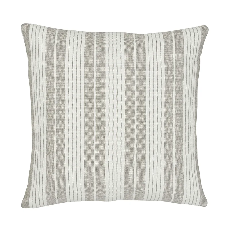 Schumacher Horst Stripe Pillow in Grisaille (SO7260205)