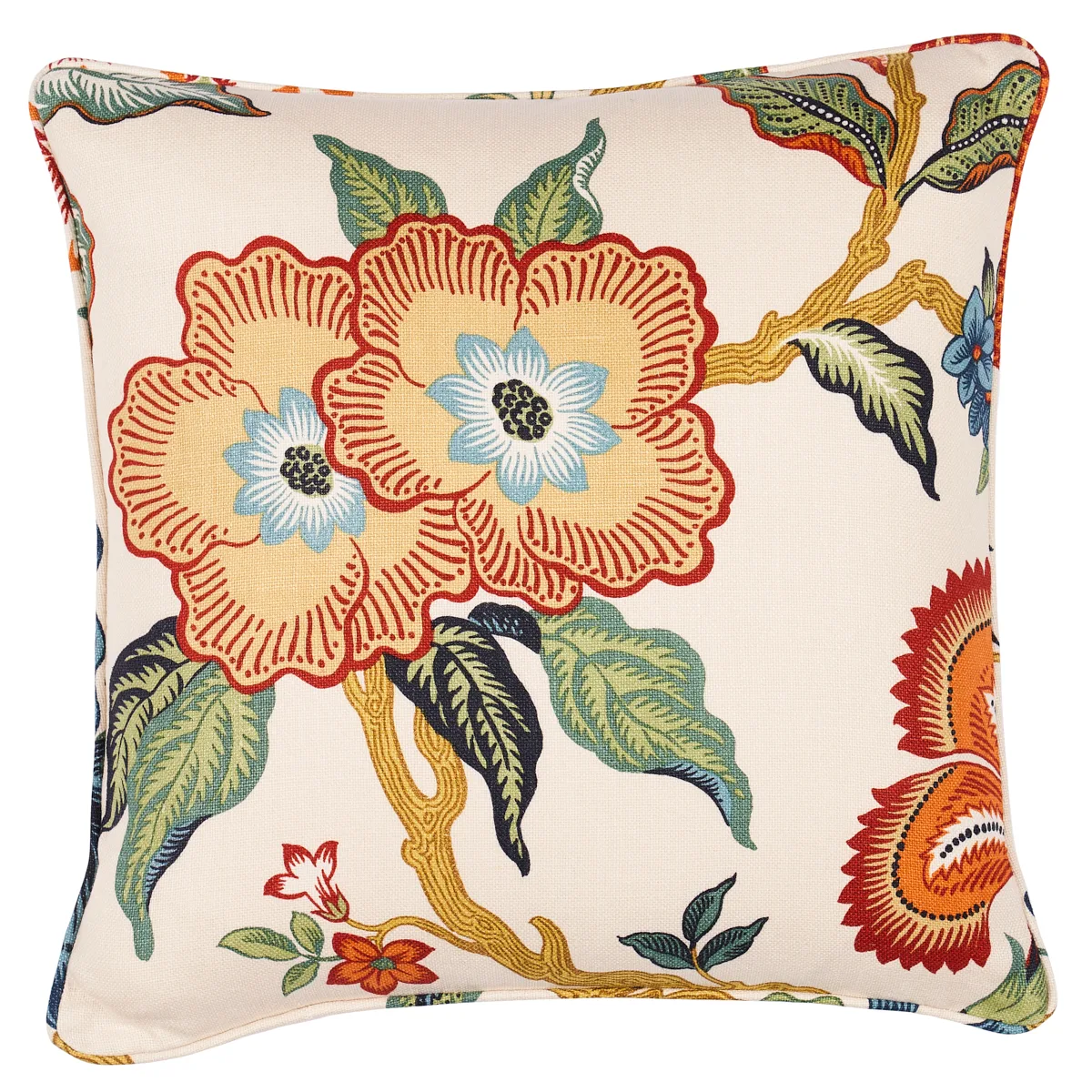 Schumacher Hothouse Flowers Pillow in Spark (SO17403104)