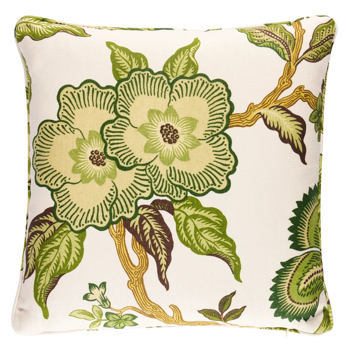 Schumacher Hothouse Flowers Pillow in Verdance (SO17403204)