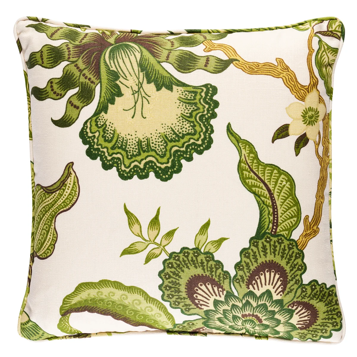Schumacher Hothouse Flowers Pillow in Verdance (SO17403204)